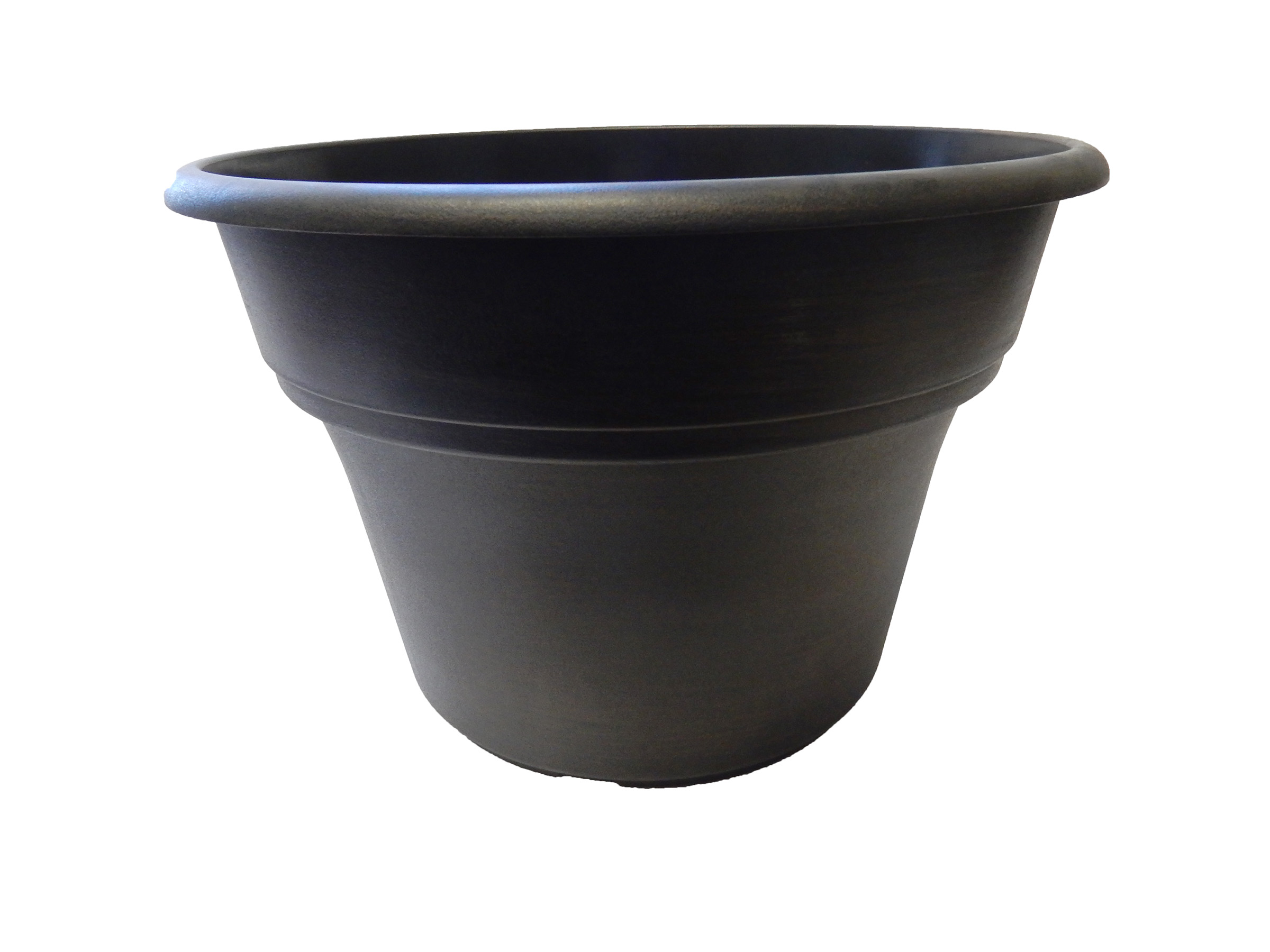 12.0 x 9.5 Imperial Planter Black Chocolate Wash - 56 per case - Decorative Planters